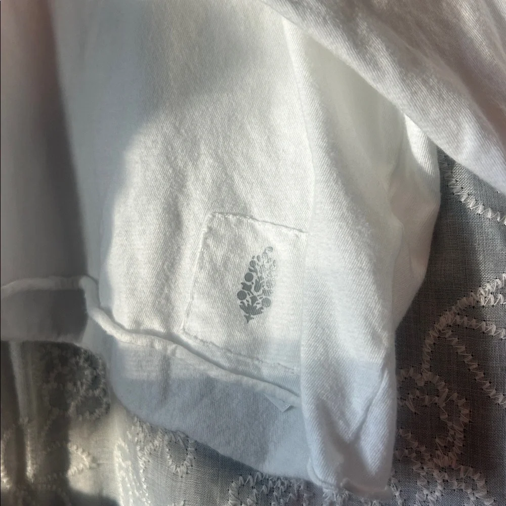 FP Movement (by Free People) Boxy, White, long sleeved, layering shirt - Picture 5 of 7